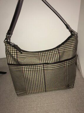 Lauren Ralph Lauren Houndstooth Hobo Bag